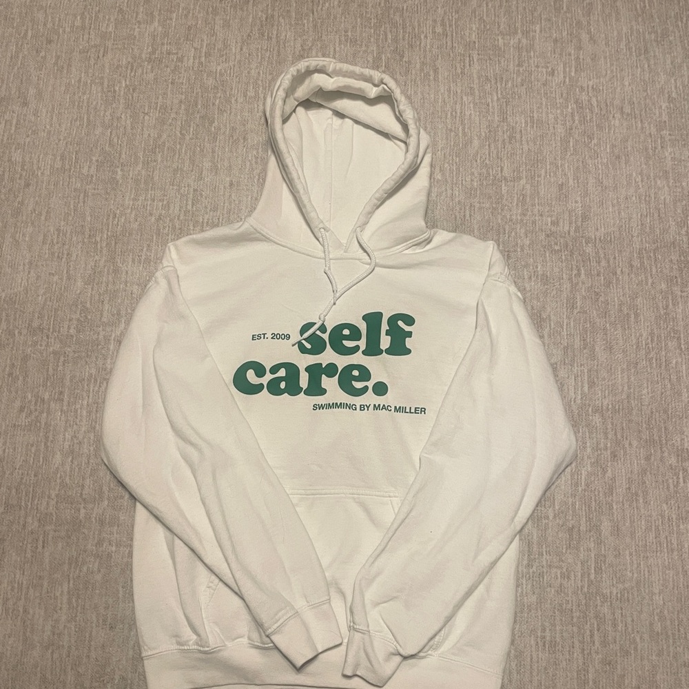 Mac Miller Self-Care Hoodie (White)